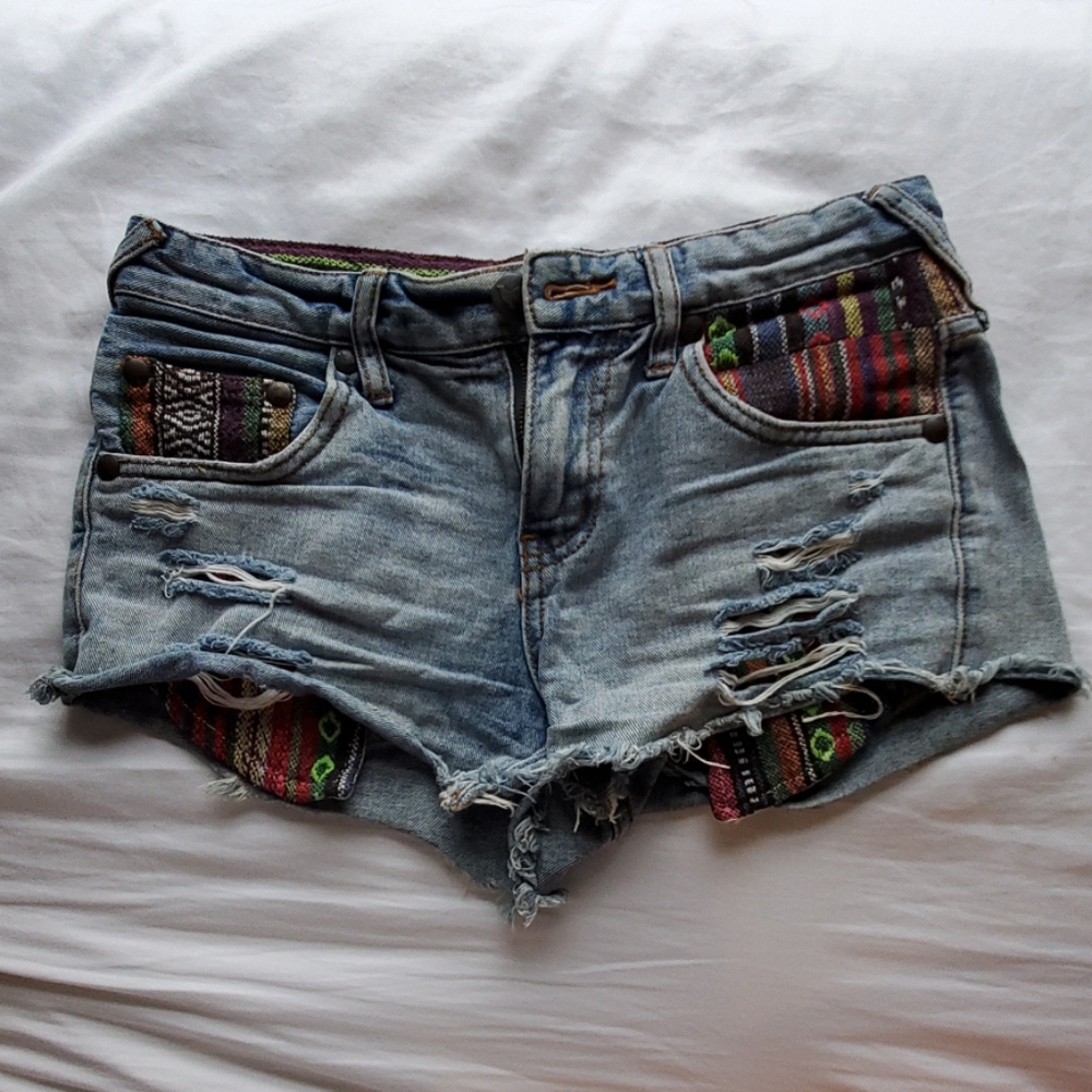 Free People Jean Shorts